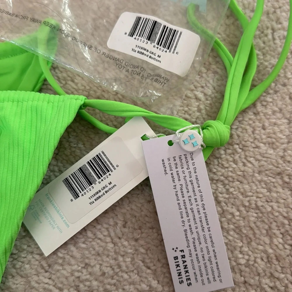 Frankie’s Bikinis green bikini set